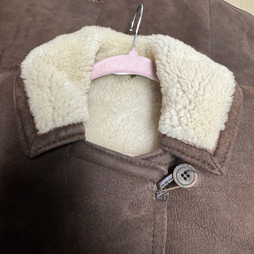 Vintage Loch Lomond Alexandria Scotland Antartex Sheepskin Jacket Size 12 - Picture 5 of 10